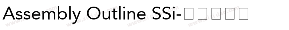 Assembly Outline SSi字体转换